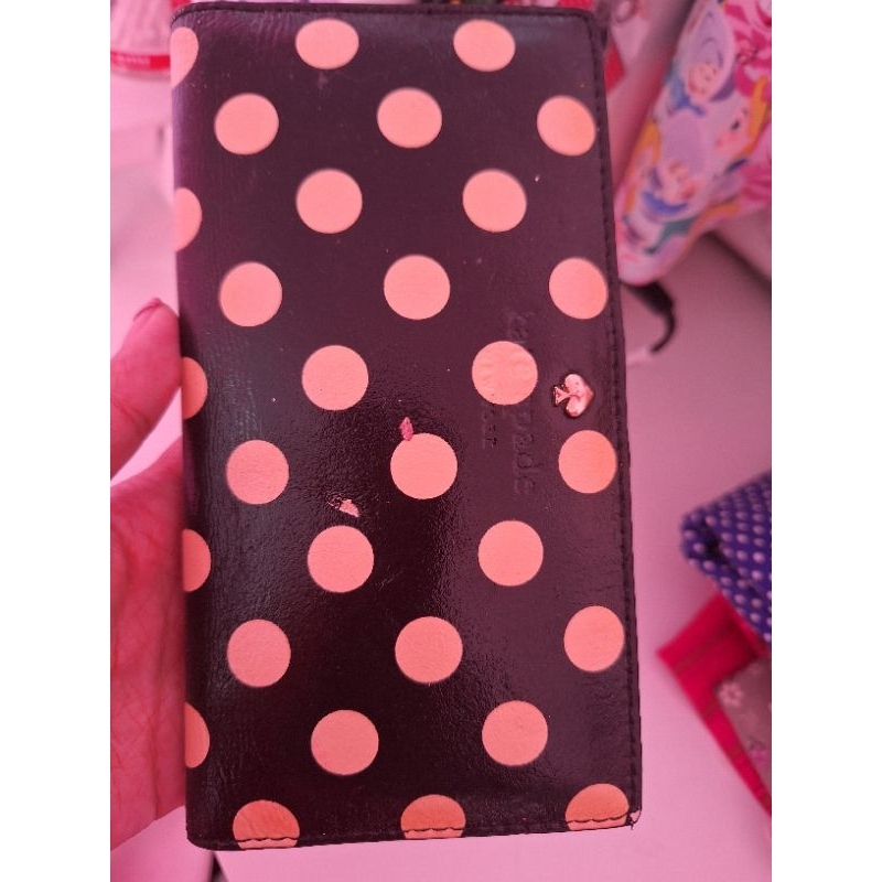 Kate Spade Polkadot Long Wallet