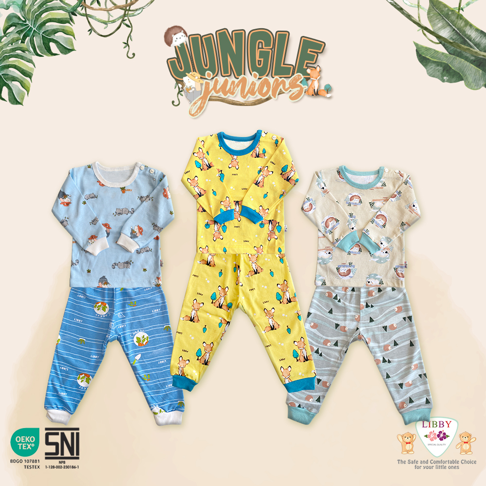 SETELAN LIBBY BABY MOTIF TERBARU JUNGLE JUNIOR