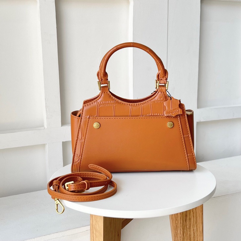 PEDRO LEATHER TOP HANDLE BAG
