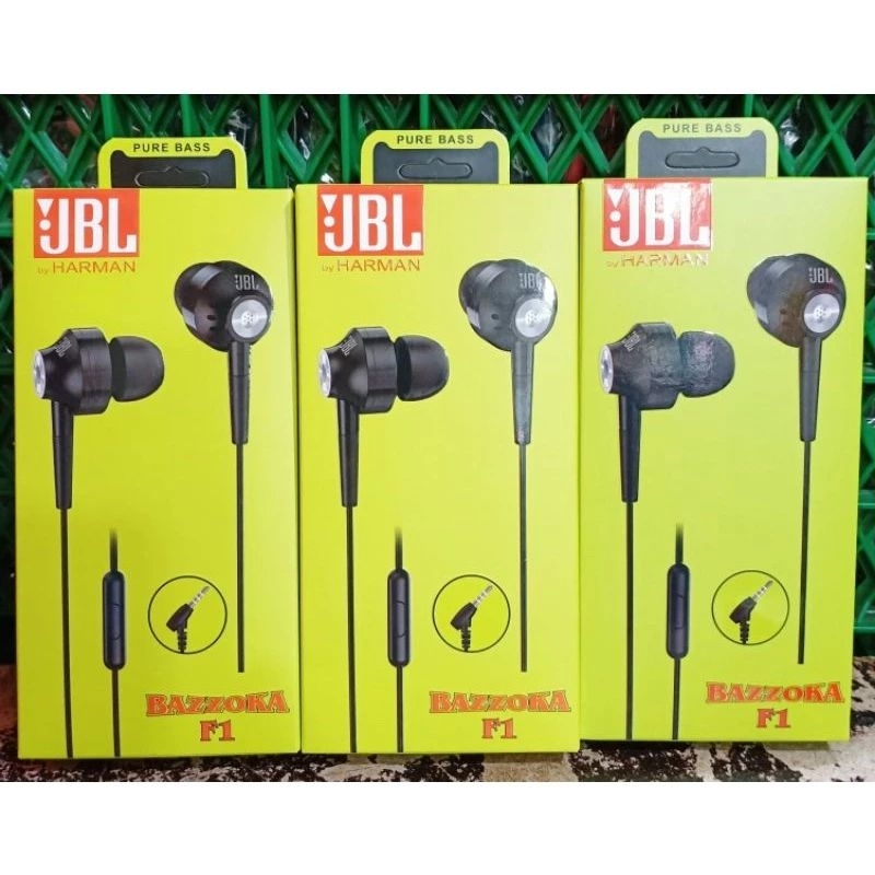 Earphone Headset Handsfree JBL Bazzoka F1