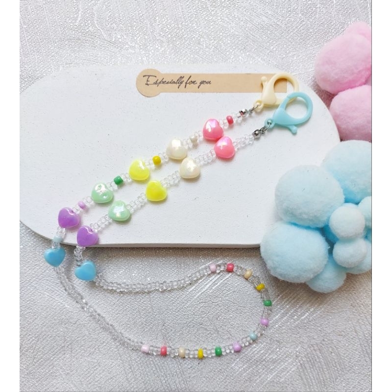 Kalung Masker Hati/ Kalung Masker lucu/ Kalung masker Anak dan Remaja
