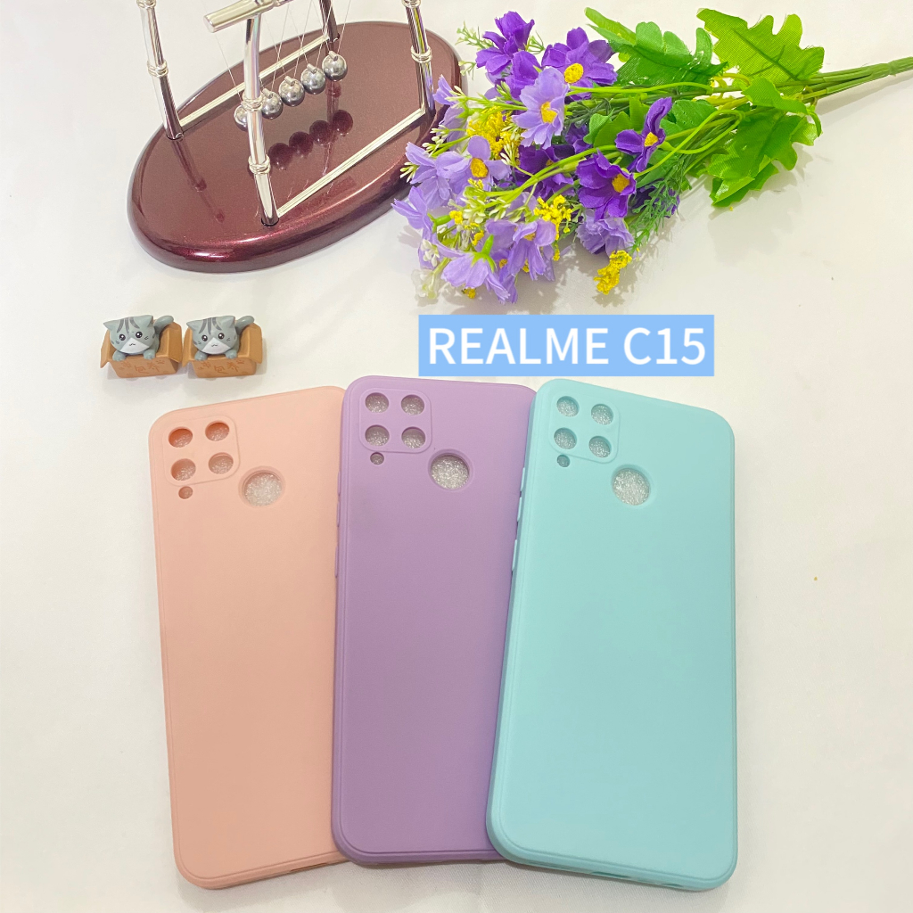 Softcase Candy Realme C15 Case Soft Macaron