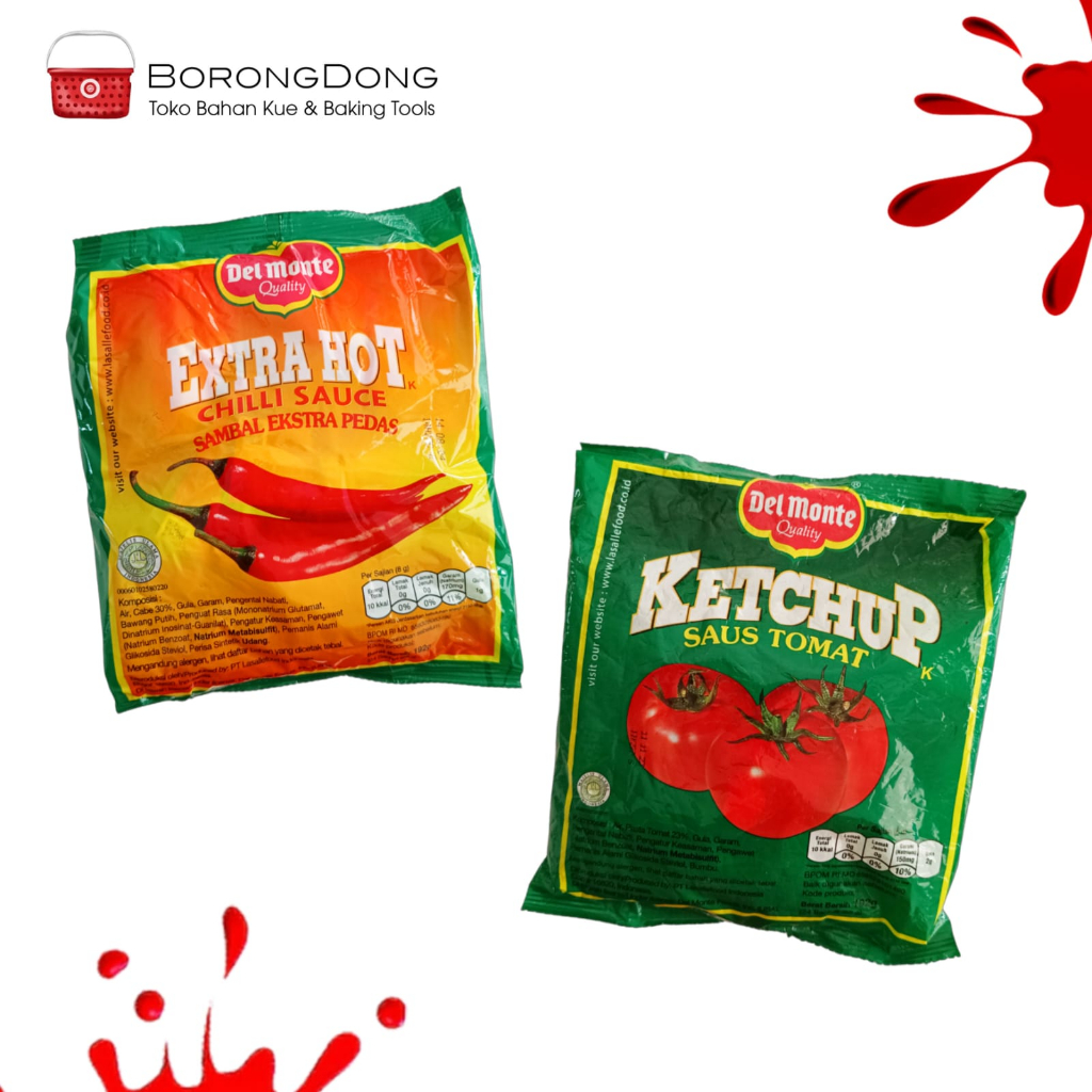 

Delmonte Saos Sachet Extra Hot & Tomat (1 pack isi 24 pcs)