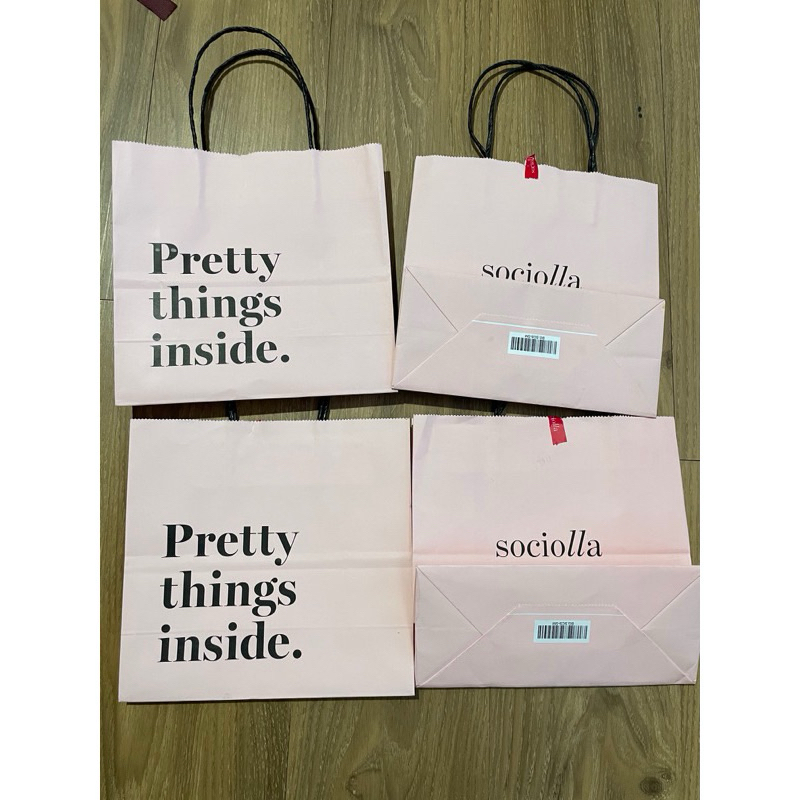 paperbag paper bag sociolla size M kantong belanja