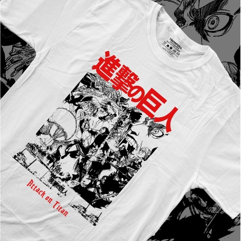 Kaos attack on titan / Baju attack on titan / Shingeki no Kyojin / Attack on Titan