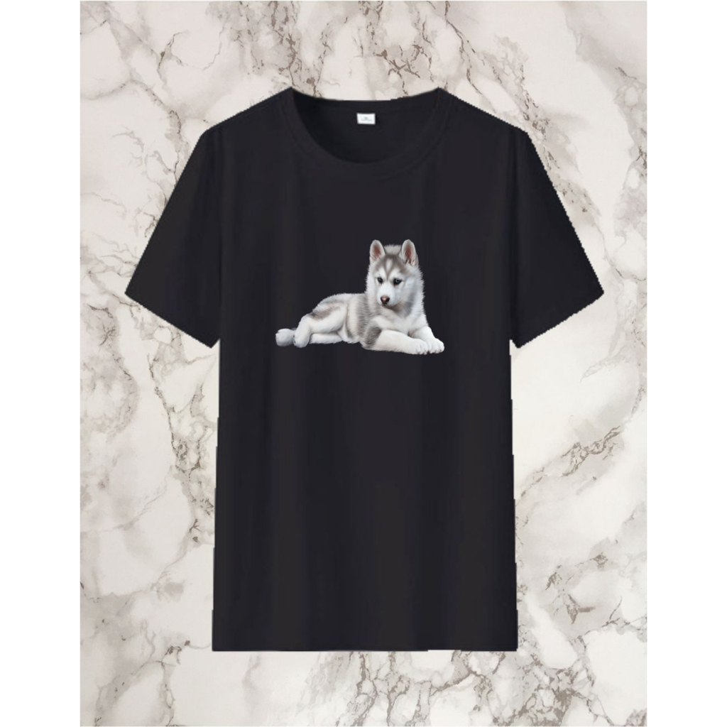 MARVEL SHOP | BAJU GAMBAR ANJING | KAOS DISTRO PREMIUM PRIA WANITA WARNA HITAM 04 | GAMBAR ANJING | 
