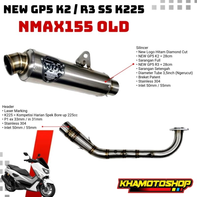 WRX NEW GP5 K2 / R3 SS K225 NMAX155 OLD