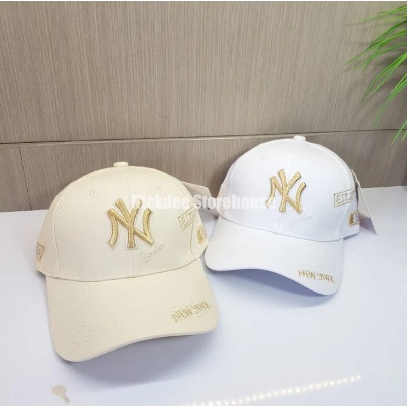 TOPI BASEBALL NEWYORK NYC | TOPI YANKEES BORDIR LOGO 1903 GOLD IMPORT
