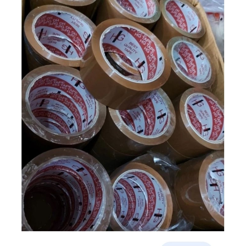 

lakban coklat besar 2inchi (48 mm)tebal merek HG