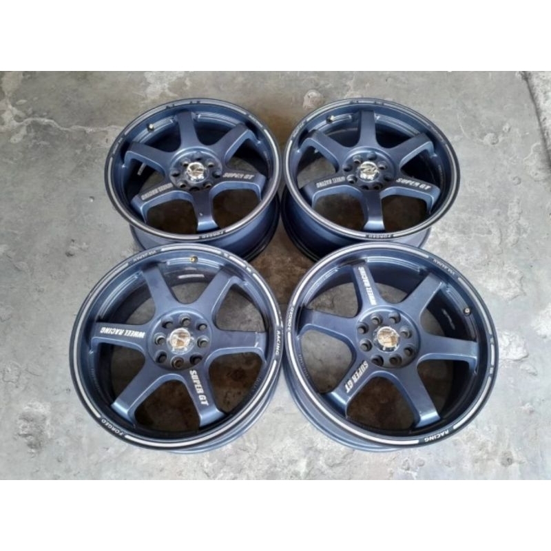 Velg Mobil Bekas TE37 Ring 17 Pcd 8x100/114 Pnp Brio Avanza Jazz Dll