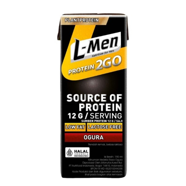 

L-Men protein 2Go minuman kedelai rasa ogura 200 ml