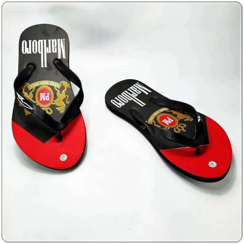 Sandal Jepit Pria Motif Rokok Keren