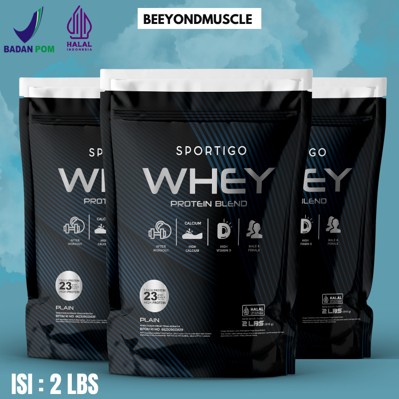

SPORTIGO Whey Protein Blend Concentrate Rasa Coklat 2lbs - Whey Protein BeeyonMuscle