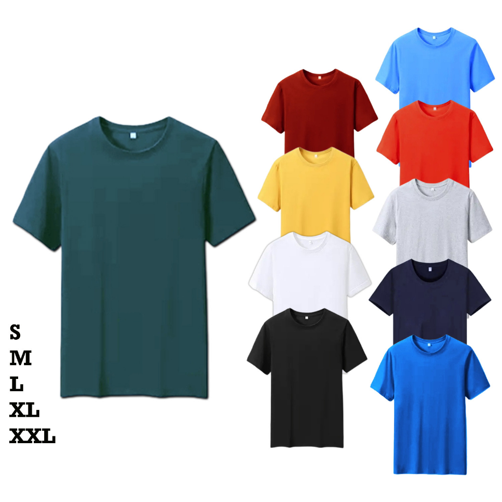 Baju kaos POLOS lengan pendek / kaos oblong lengkap semua warna / kaos POLOS bahan polyester / baju 
