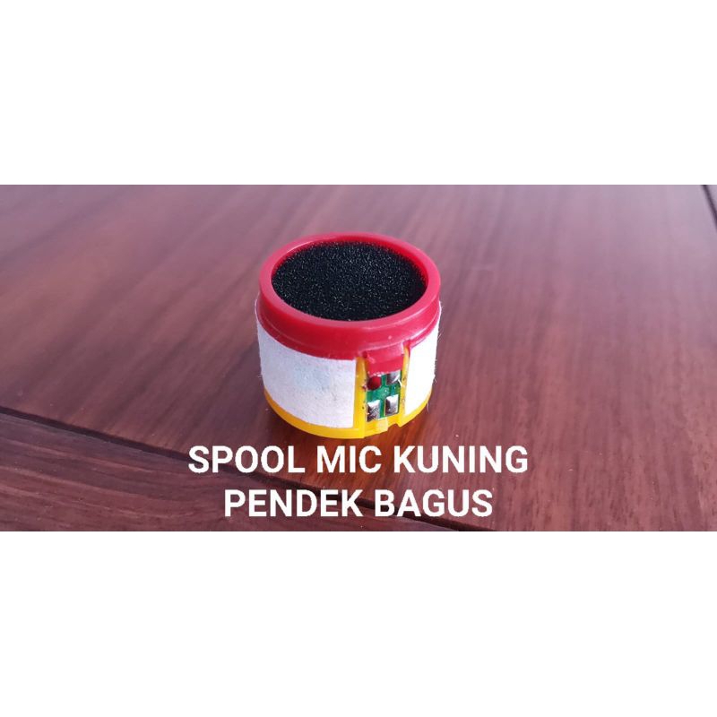 Spool Mic Pendek Kuning / Spul Microphone Pendek Kuning / Spool Spol Spul