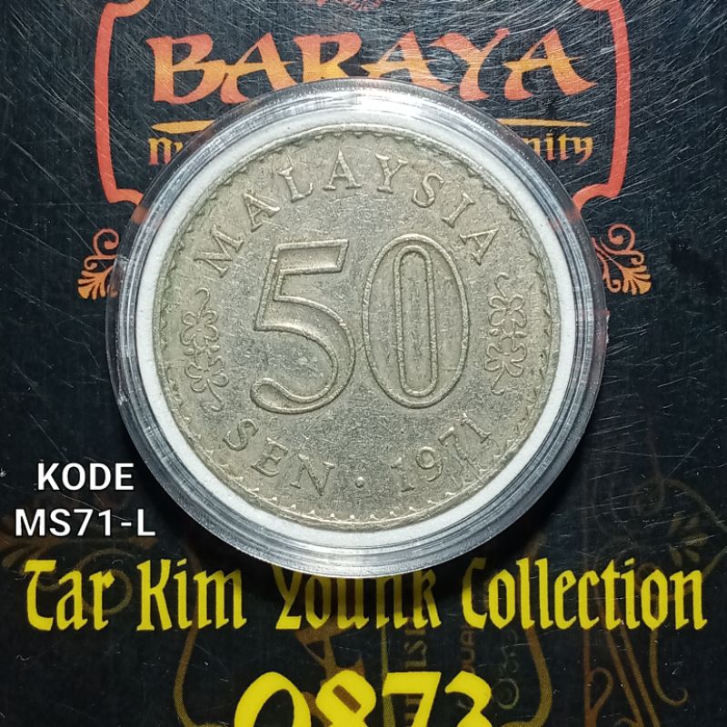 Koleksi 50 Sen Koin Malaysia Seri Gedung Tahun 1971 Kode MS71-L