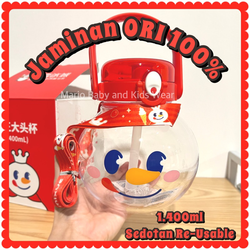 OFFICIAL MERCHANDISE MIXUE | Kepala Xuewang 1400ml | TUMBLER Water Bottle