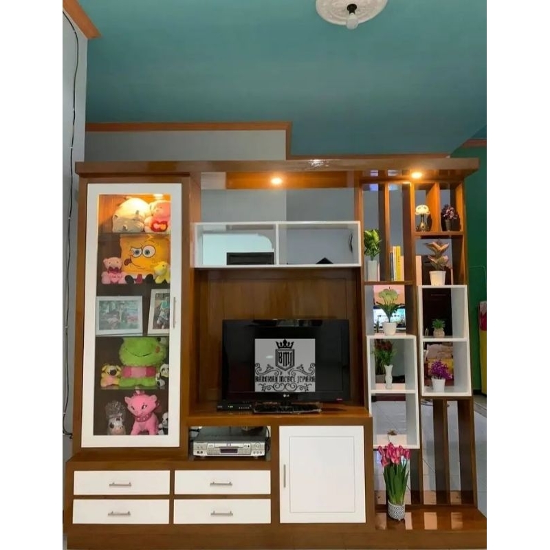 Bufet Partisi TV jati Penyekat ruangan