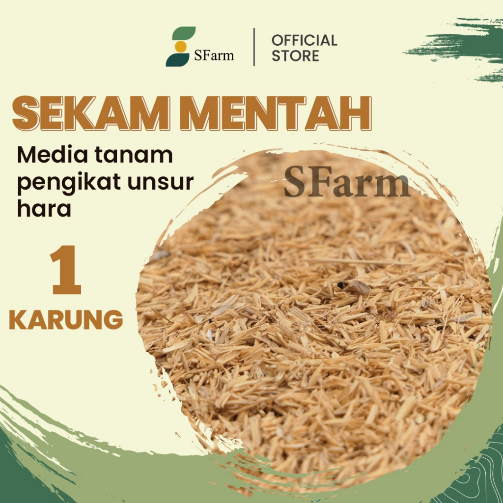 Media Tanam Sekam Mentah Organik 1 Karung