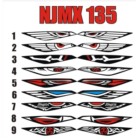 stiker sticker variasi lampu senja NEW jupiter mx 135