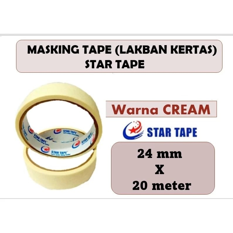 

Isolasi Kertas Masking Tape 24 mm