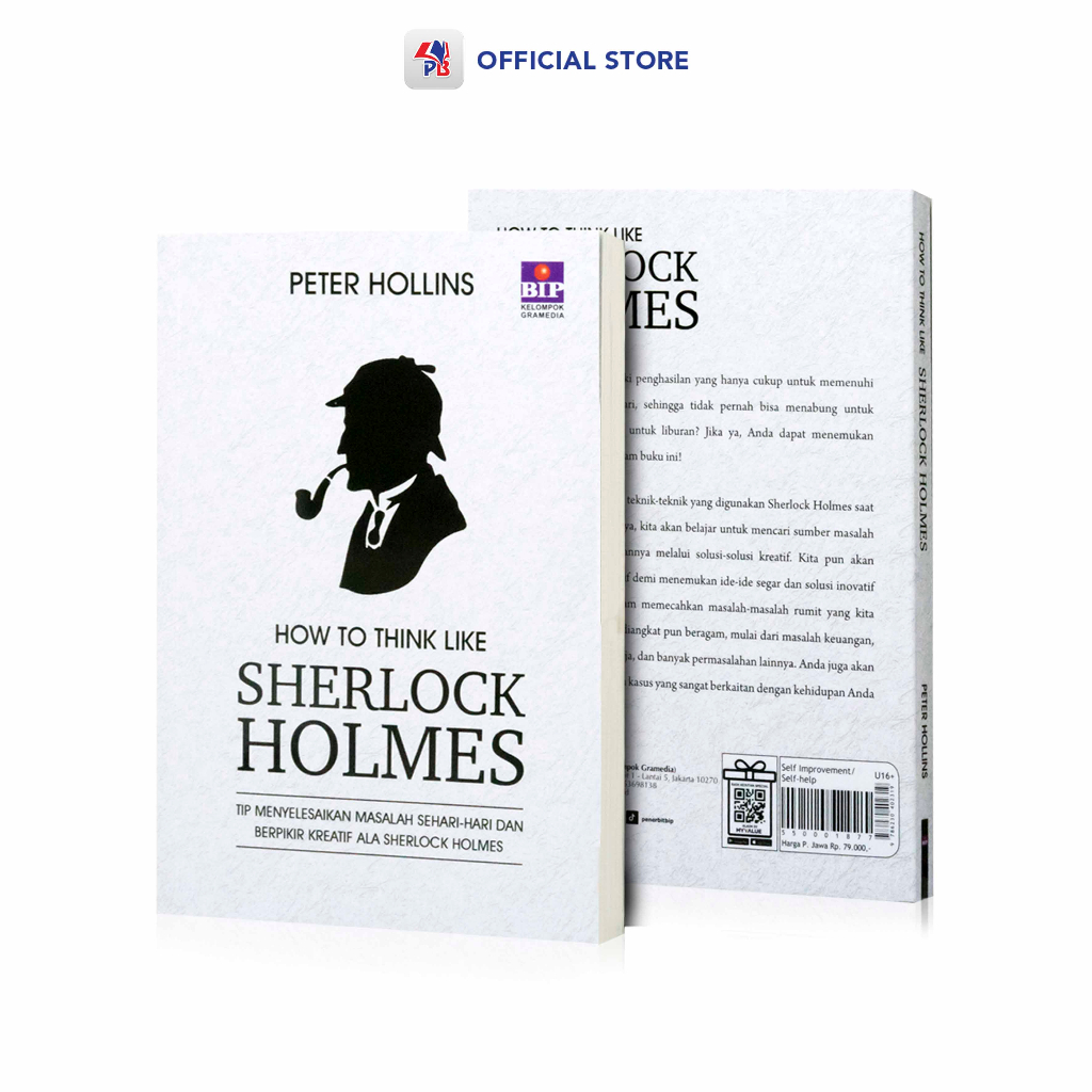 Buku Novel Self Improvement / How To Think Like Sherlock Holmes / GRAMEDIA PUSTAKA UTAMA - GPU