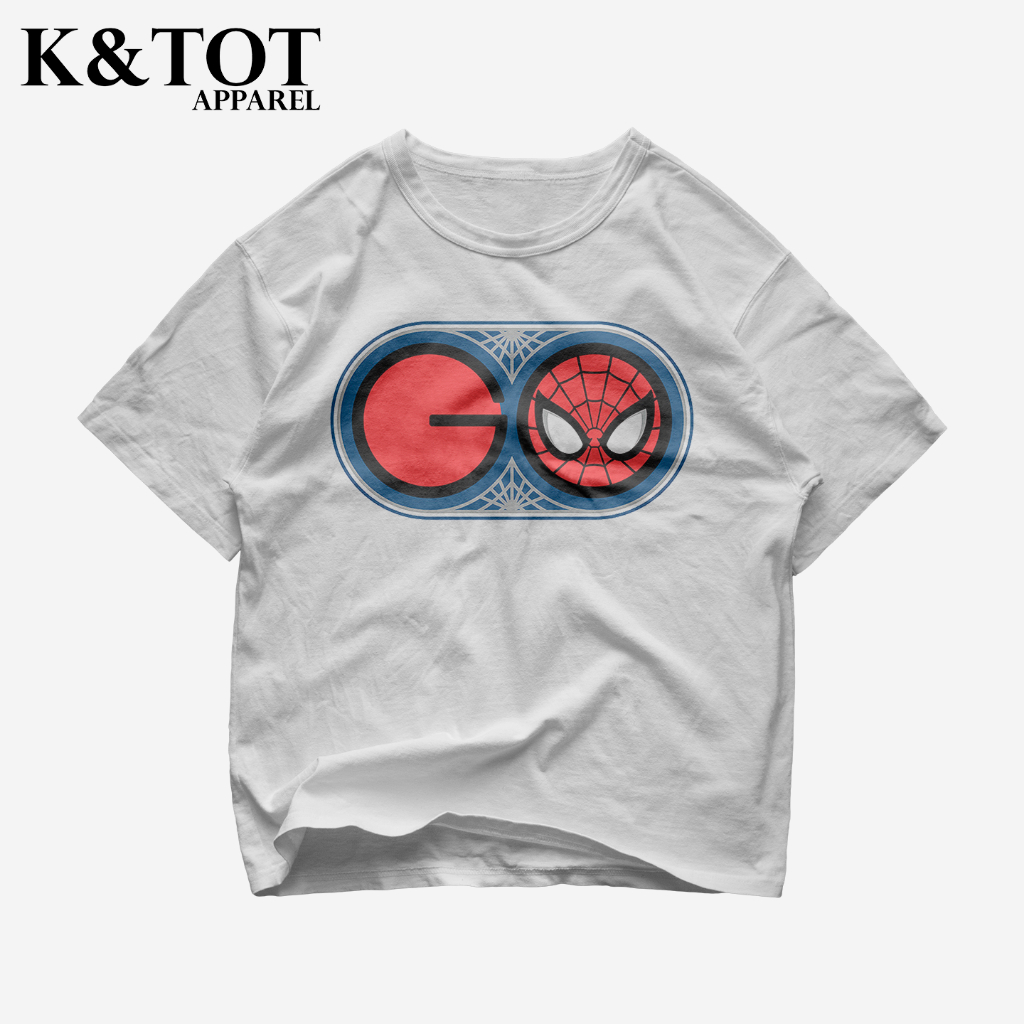 KNTOT - KAOS BAJU SPIDERMAN GO MARVEL AVENGERS | TSHIRT OVERSIZE VINTAGE PUTIH BOOTLEG - PRIA WANITA