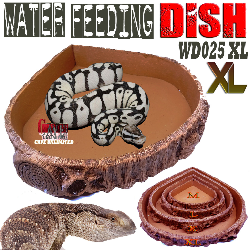 WD025 XL WATERDISH REPTILE TEMPAT MAKAN MINUM REPTIL ULAR IGUANA LAFDAL LIZARD TORTOISE TORTO KURA D