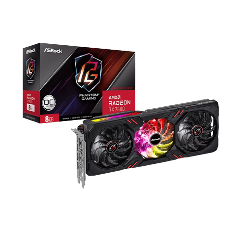 ASRock RX7600 Phantom Gaming 8G OC (RX7600 PG 8GO)