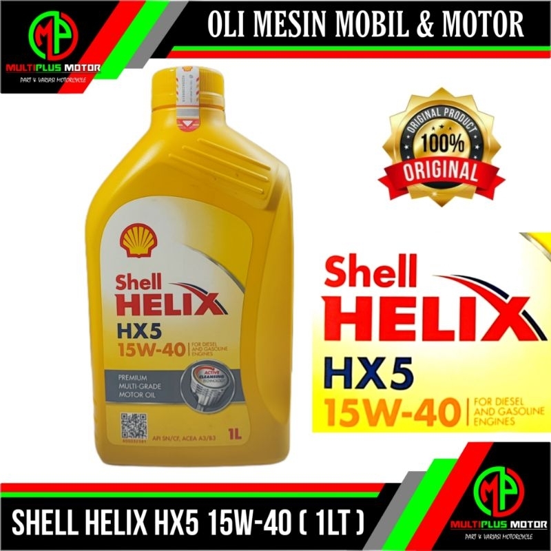 Yougz Rezeky Oli Mesin Mobil & Motor Shell Helix Ultra Eco Hx7 Hx6 Hx5 Hx3 Lcgc (1L) Original 100%