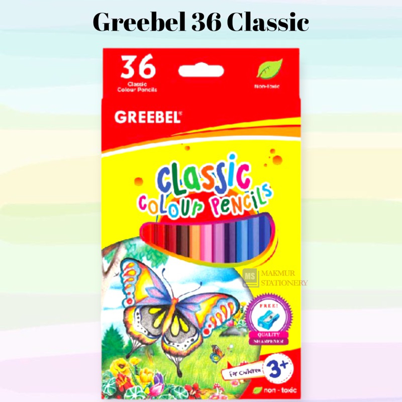 

Pensil Warna Greebel Panjang 36 Warna Classic