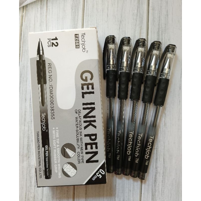 

(12PC)BULPOIN GEL TECHJOB TZ-501 0.5 HITAM