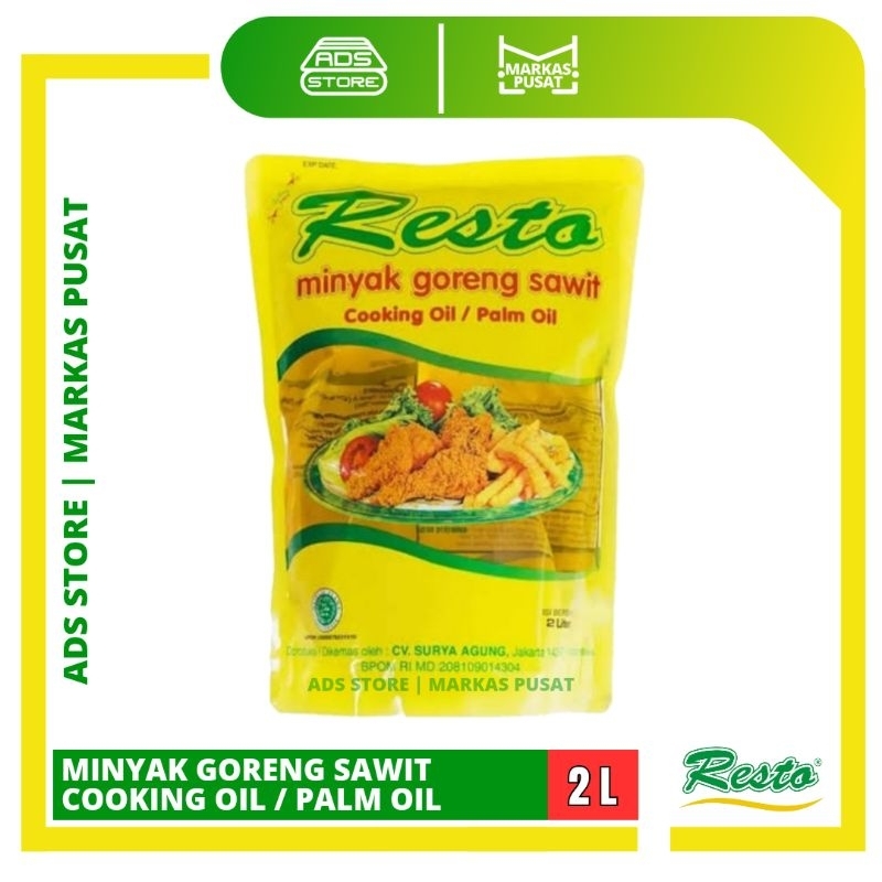 

Minyak goreng resto 2 liter kemasan pouch 2L minyak sawit resto 2liter