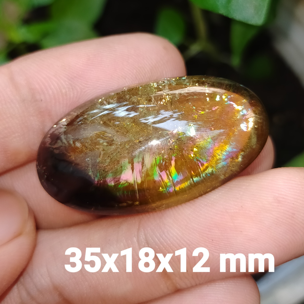 BATU ASLI KECUBUNG PELANGI TEH BESAR NATURAL cek batu lainnya yaman api wulung opal bacan permata ka