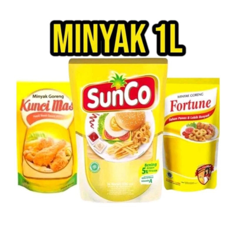 

(DISKON LIVE)MINYAK 1L murah Sunco Fortune Kuncimas