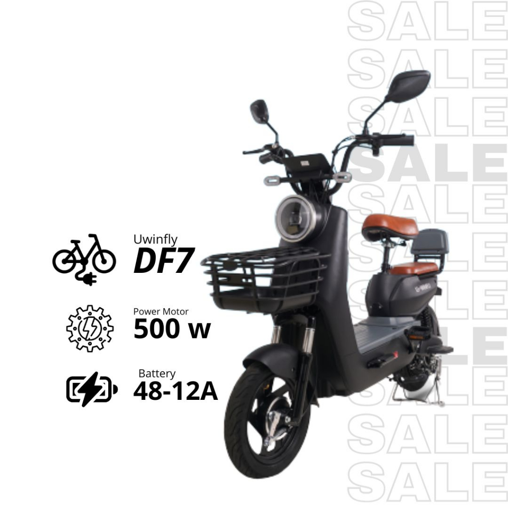 Sepeda Listrik Uwinfly DF7 | Black