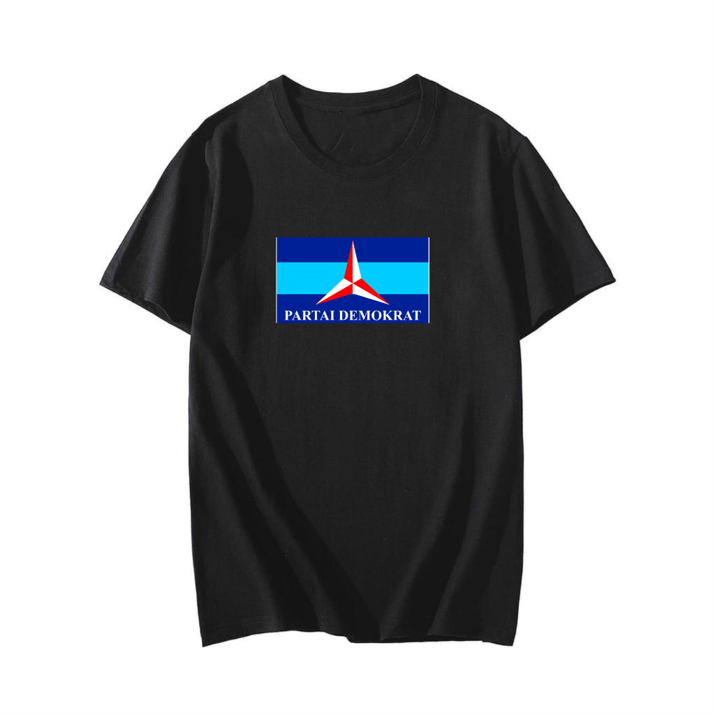 KAOS KATUN COMBED PARTAI DEMOKRAT 30s tshirt unisex cewek cowok