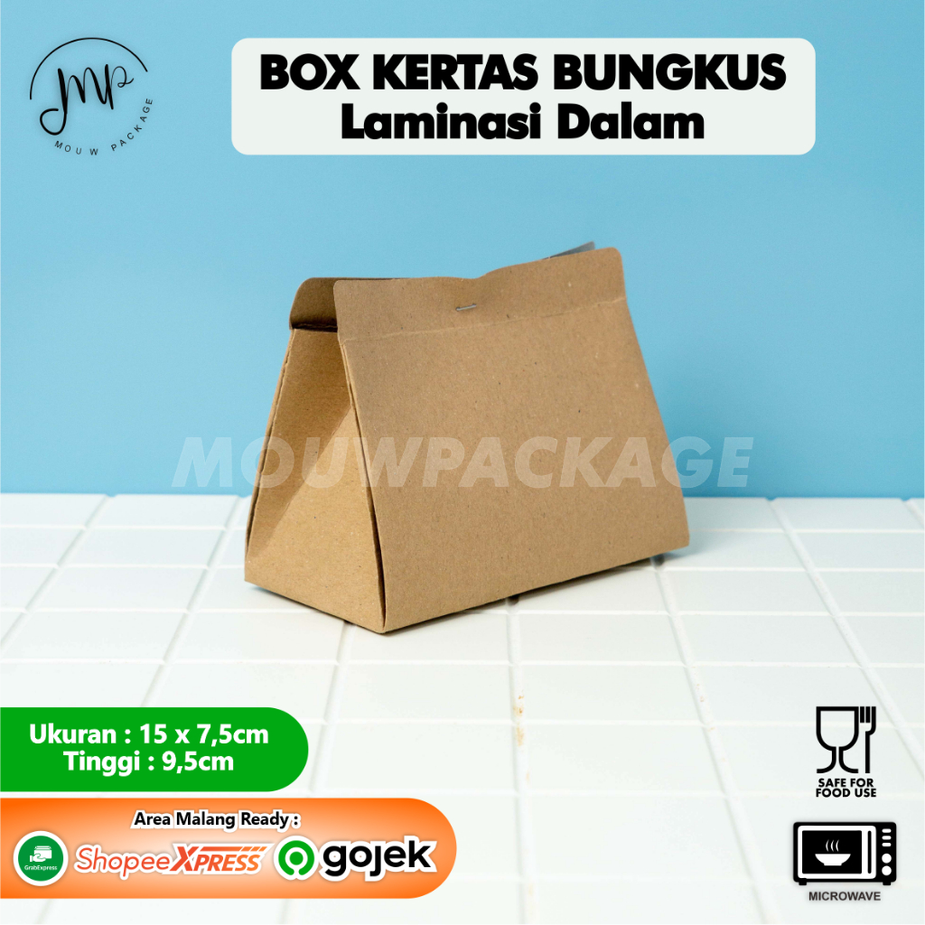 EASY RICE PACK / BOX KERTAS BUNGKUS NASI LAMINASI / BOX NASI KEKINIAN / BOX NASI LIPAT