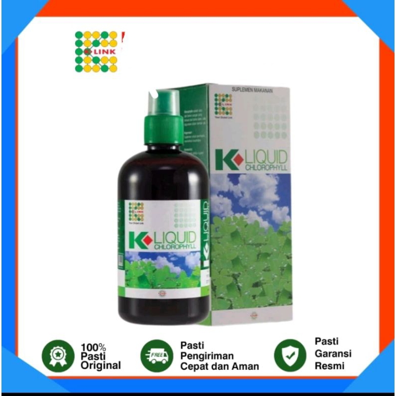 k-Liquid Chlorophyll 500 ml , k.link klorofil, suplemen makanan klorofil original asli