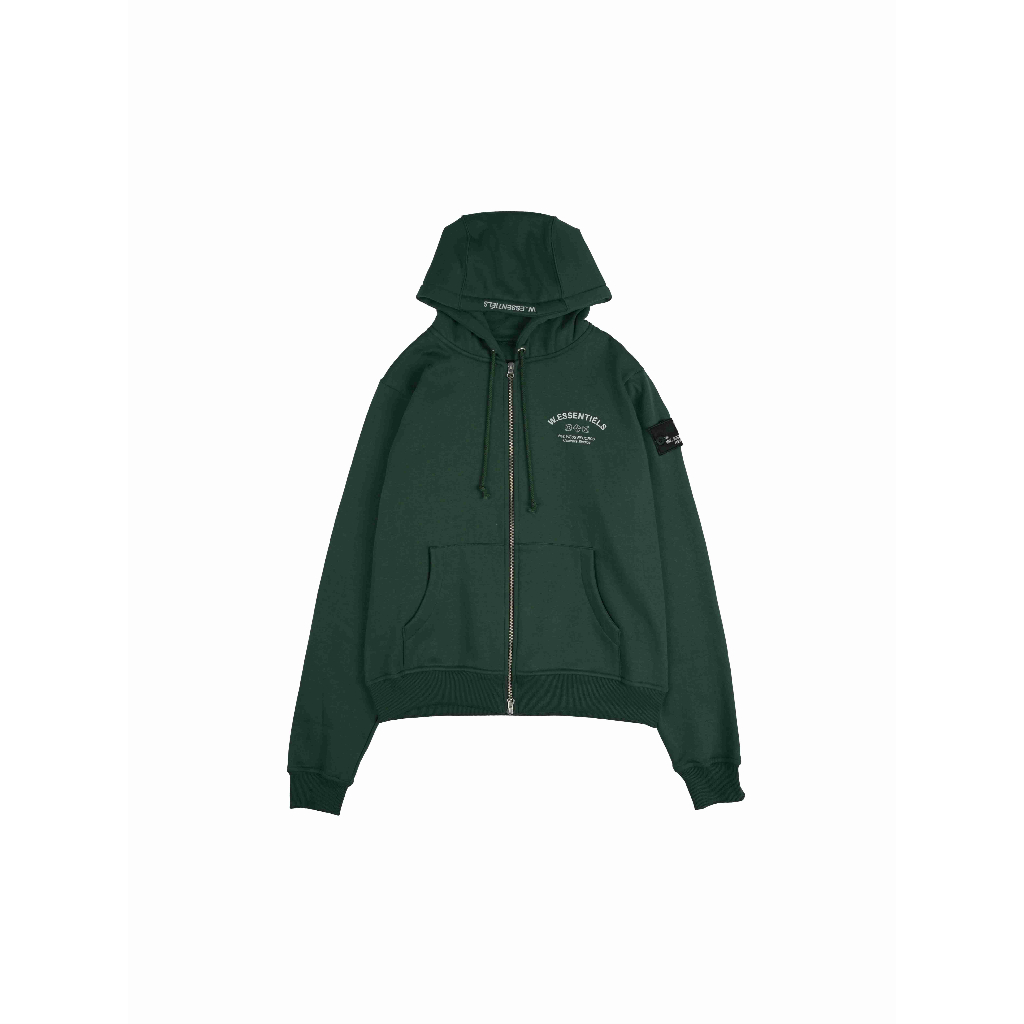 W.Essentiels Jaket Atelier De Brice Oversize Zip Hoodie Forest Green