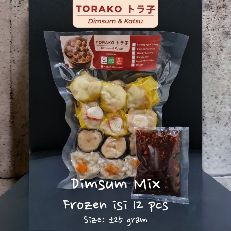 

Dimsum Frozen Mix (isi 12 pcs) Free Chili Oil/ Cabai Sachet