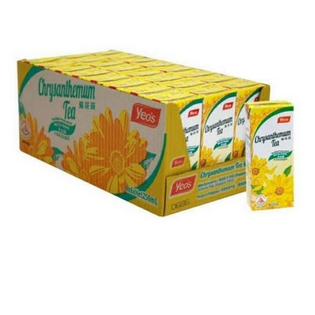 

Yeos Chrysanthemum Tea / Minuman Bunga matahari / Teh kembang Krisantemum Kotak 250 ml per Dus