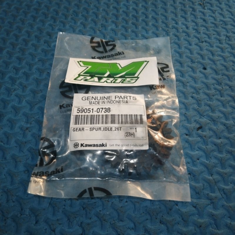 gear gir gigi selah engkol  selahan spur KLX 150 original Kawasaki 59051-0738