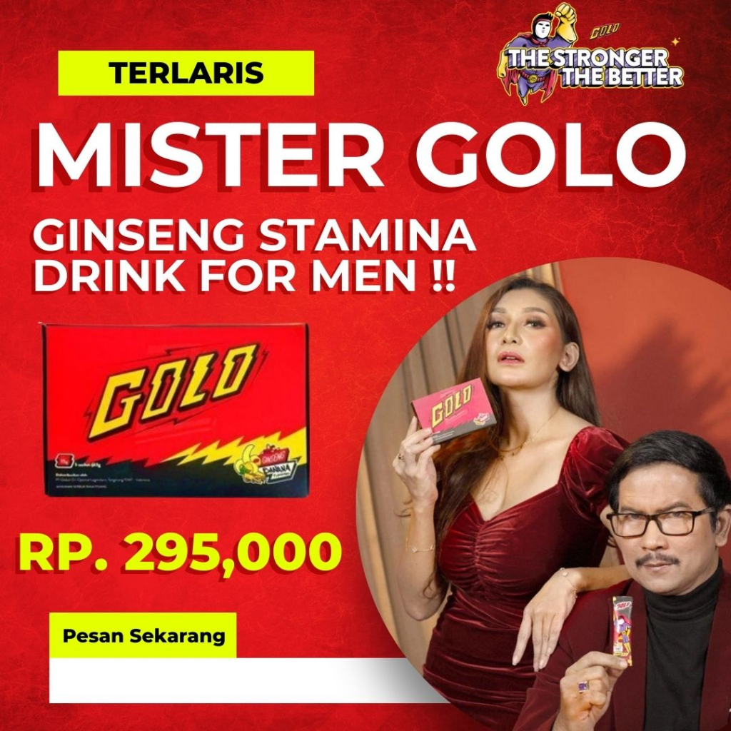 

Mister Golo isi 1 Sachet | Suplemen Pria Herbal Serbuk Rasa Jelly Madu