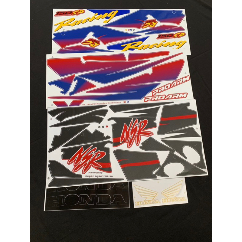 striping NSR SP merah hrc astra kodak paper original thailand striping nsr sp 150 pro arm sticker ns
