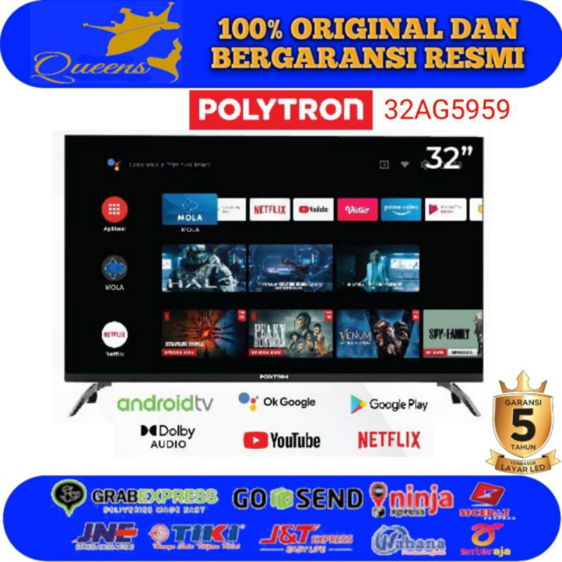 POLYTRON 32 Inch Smart Digital Android TV PLD 32AG5959