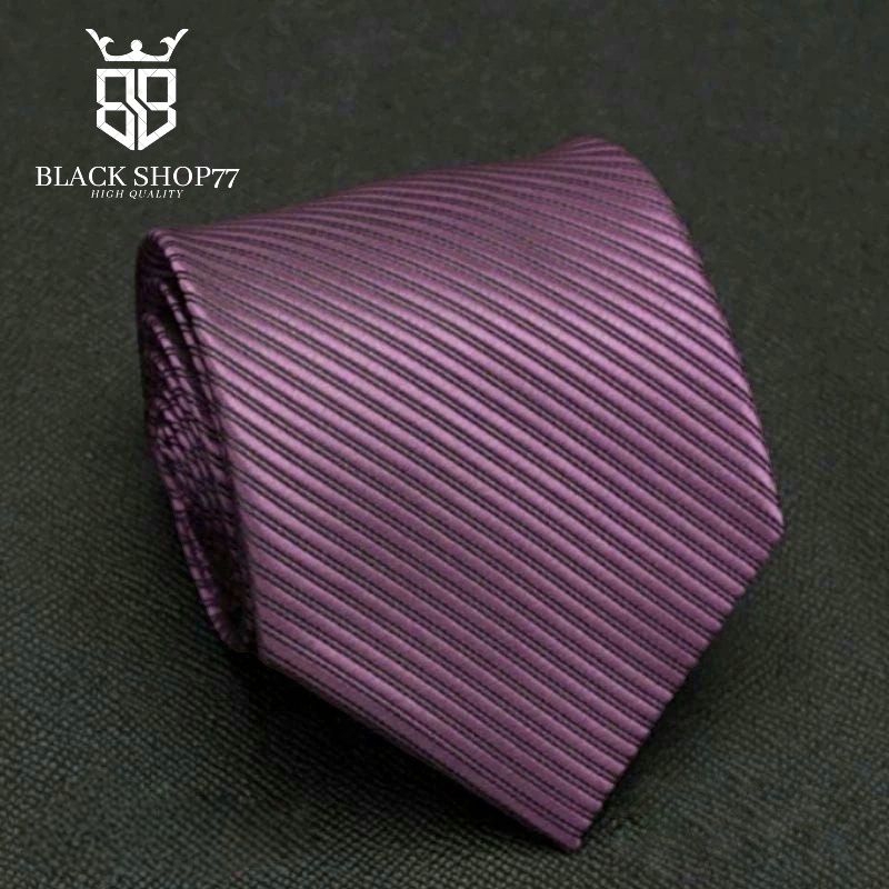 Dasi Pria Dasi Panjang Motif Salur Rose Gold Tua 3 Inchi 8 Cm