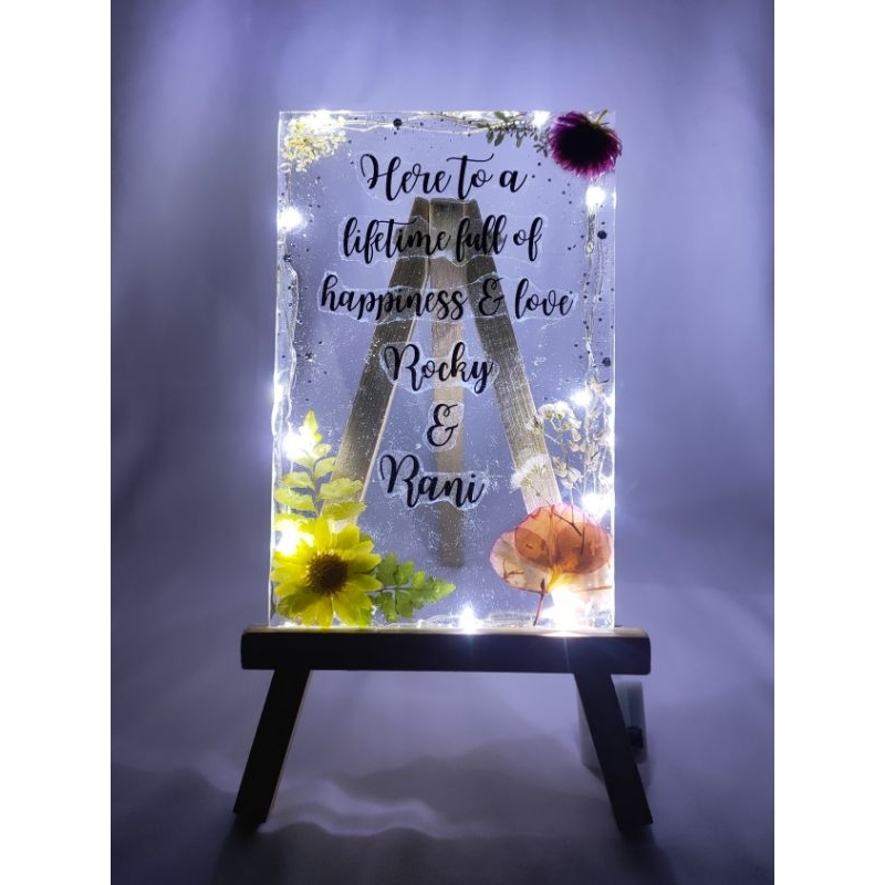 Custom Frame Ukuran | Akrilik Resin Frame | Kado unik | Resin Art | Keychain