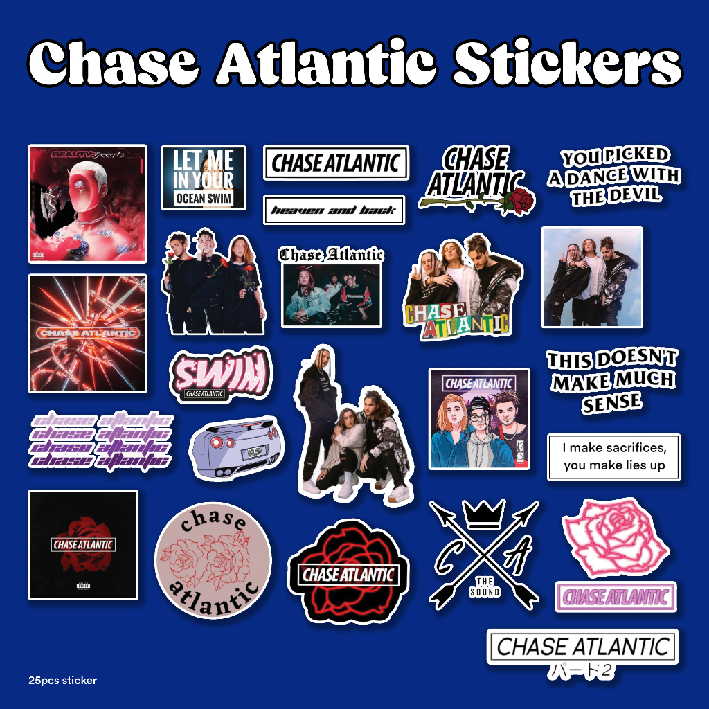 

Sticker pack Chase Atlantic band stiker vinyl glossy stikermusik/stickeraesthetic/stikertumblr/stikervinyl