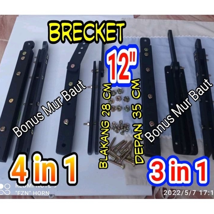 Breket line aray 12" Vera  Diral - horn tweter driver twiter speaker